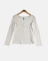 White long sleeve t shirt FM